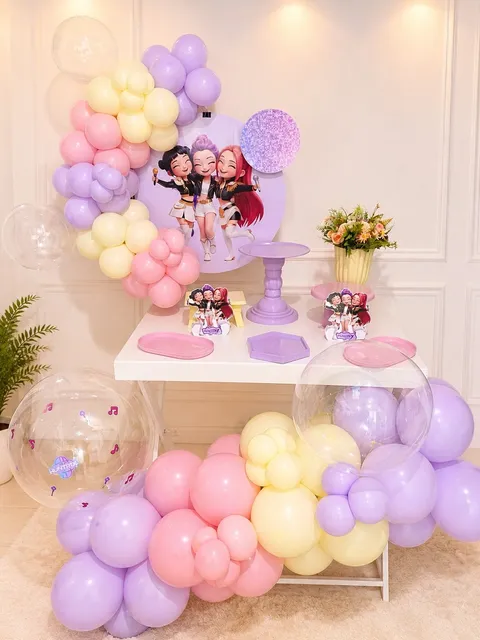 Festa Infantil Guerreiras do K-Pop (Huntrix) - Kit Premium